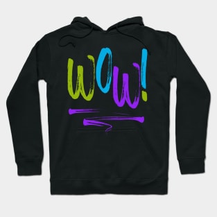 WOW – Motivation in Blue Hoodie